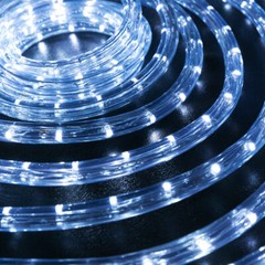 10/25/50/100/150FT Cool White Thick LED Rope Lighting Accent Indoor Outdoor