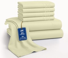 Bed Sheet Set 6 Piece Bedding Comfort Microfiber Deep Pocket 1800 Series Sheets