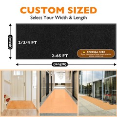 Commercial Entrance Door Mat Heavy Duty Floor Mats Industrial Non Slip Rug Black