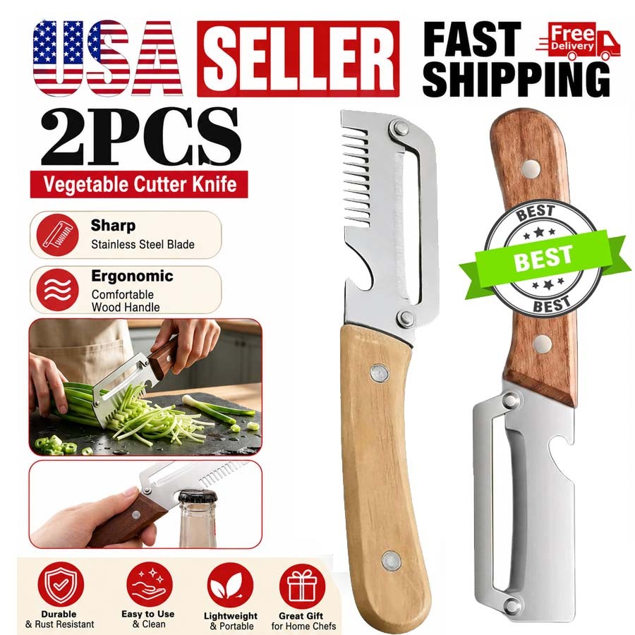 2Pcs Vegetable Peeler 3 in 1 Multi-Functional for Kitchen Stainless Steel Peeler