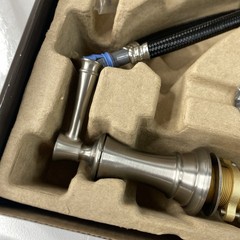 Signature Hardware Beasley Brass Wide-Spread Bathroom Faucet Brushed Nickel