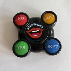 Back Talker Electronic Answer Machine, Yes No Maybe Sorry