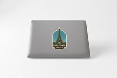 Eiffel Tower France Sticker Decal Vinyl Die-Cut Symbolic Landmark Design