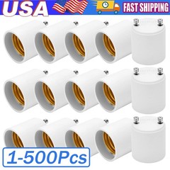 GU24 To E27 /E26 Screw LED Light Lamp Bulb Base Adapter Socket Converter Adaptor