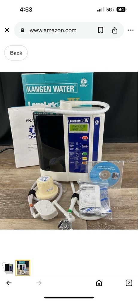 Enagic LeveLuk JrIV Alkaline Ionizer Water Filter 3-Stage For Aqua Optima Evolve