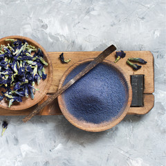 Butterfly Pea Powder India Organic Blue Tea Clitoria ternatea Bulk