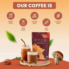 (Pack of 2) Organic RYZE Mushroom Coffee * 30 Servings Per Pack -Free Shipping