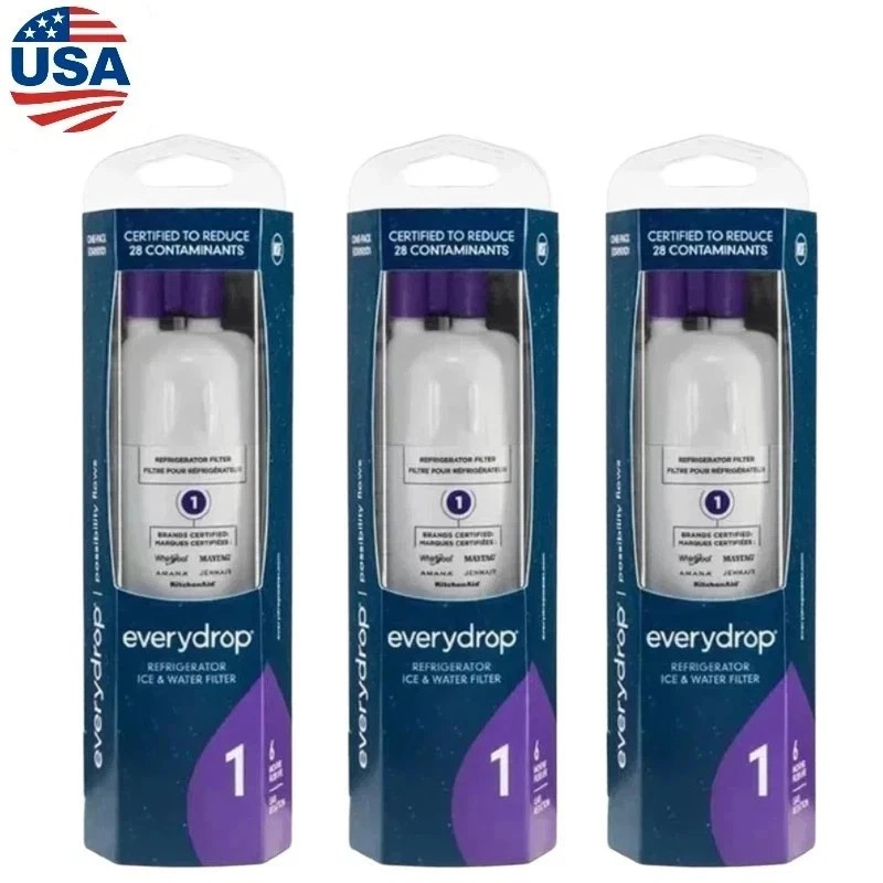 3-PACK ΕVΕRYDROP ΕDR1RXD1 Refrigerator Wate Filter 1 Replacement NEW US