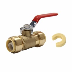 EFIELD 12 PCS 1/2″ PUSH FIT BALL VALVE HOT &COLD WITH CLIP, LEAD FREE