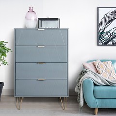 4 Drawers Chest Of Dresser Storage Tower Wood Cabinet Modern Bedroom Organizer
