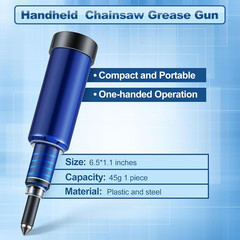 1 Pcs Grease Gun for Chainsaws, Pre Loaded Mini Grease Gun with Lubricant, Unive