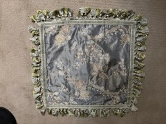 Elegant Ethan Allen 100% Silk Brocade Pillow Cover. New Never Used.