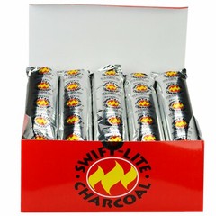 FULL BOX Swift Lite Large 40mm Charcoal Incense Resin 100 pc