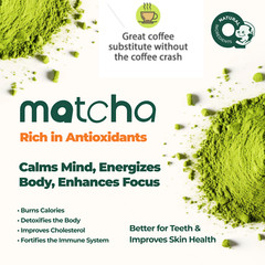Culinary Grade Organic Japanese Matcha Green Tea Powder Unsweetened 100g