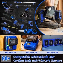 2 Pack 24V 6.0Ah for Kobalt 24 Volt Max Lithium-ion Battery KB624-03 KB124-03