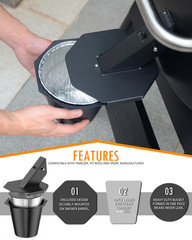 Upgraded Grease Bucket with Lid, Drip Bucket for Traeger, Pit Boss, Z Grills