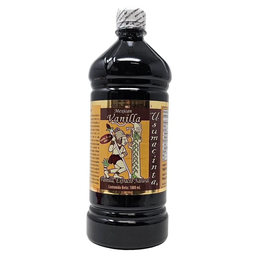 Usumacinta Vanilla, Pure Amber Mexican Vanilla, 33.8 Ounces, Made in Mexico