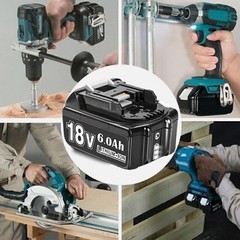 12.0Ah BL1860B Battery For Makita 18 Volt 6.0Ah LXT Li-Ion BL1830 / Charger