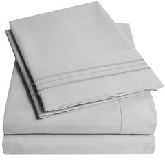 Top Split Flex California King Sheet 4 pc set For Sleep Number 1900 Deep Pockets