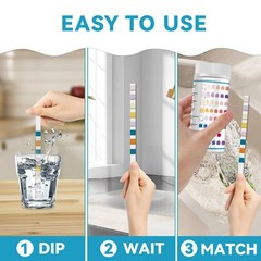 Heavy Metals Water Test Strips (8 Tests) – 100ct Home Testing Kit for…