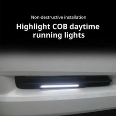 2PCS 17cm LED DRL Daytime Running Lights COB Waterproof Fog Lamp Car