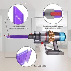 LED Light Pipe Crevice Tool Replacement For Dyson V7 V8 V10 V11 Vacuum Purple