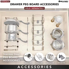 0.62 In. H X 24.25 In. W X 21.25 In. D Small Wood Peg Board Drawer Insert