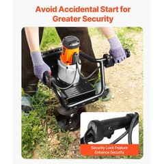 1500W Electric Post Hole Digger 5.71″ Earth Auger Bit+Extension Rod Quick Digger