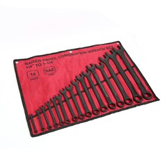 32pcs Combination Wrench Set, Metric 6 to 32mm & SAE 1/4″ to 1-1/4″ Raised Panel