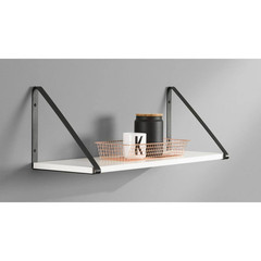 BERMUDA 9.8 In. Black Steel Shelf Bracket