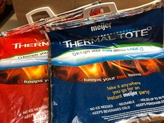 LOT of 2 Meijer Thermal Totes – Keep Cold Things Cold & Hot Hot #F81