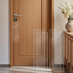 4 PCS 4″X14″ Thickened Acrylic Door Protector from Dog Scratching, Self-Adhesive