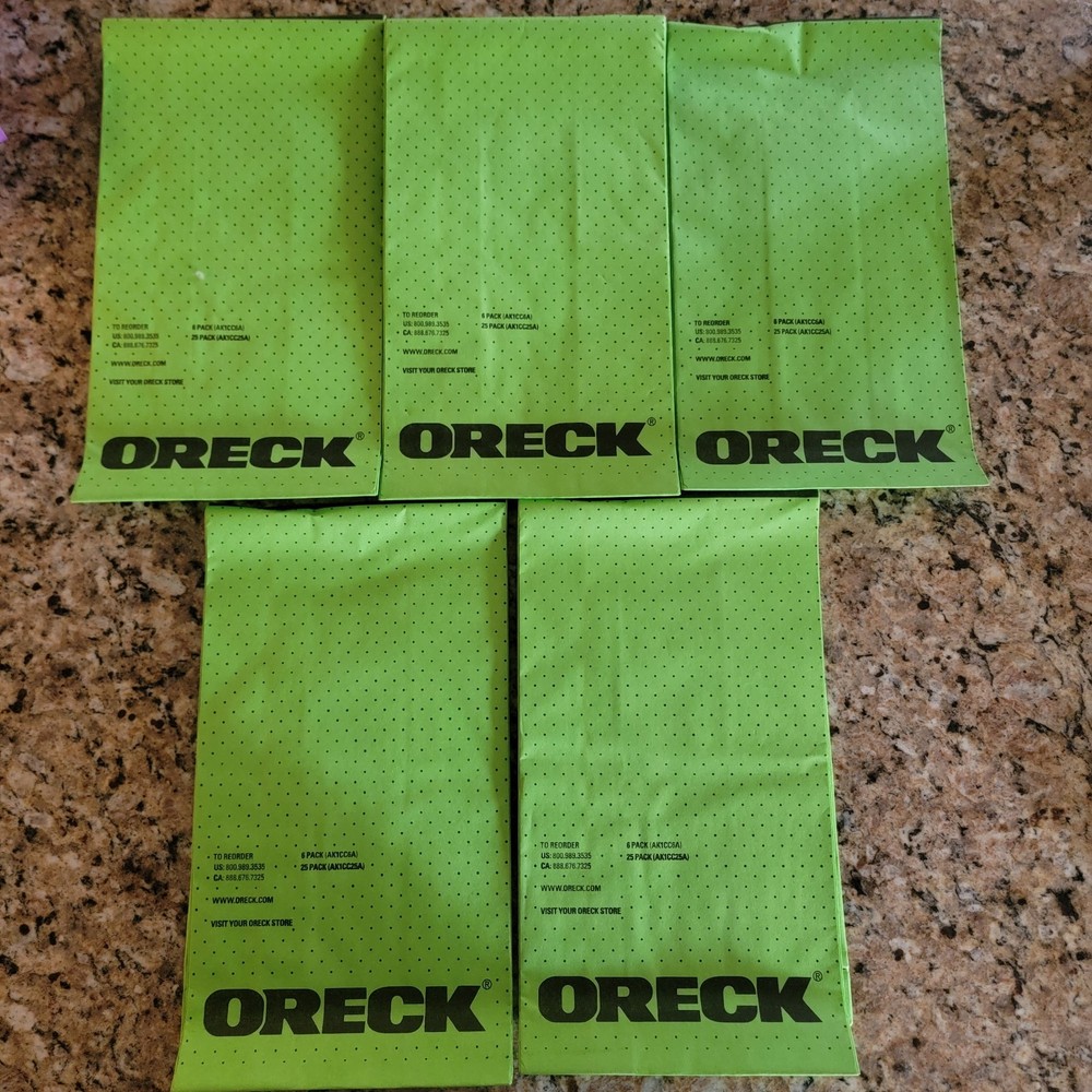 Oreck AK1CC6A CC SaniSeal Allergen Filtration Vacuum Cleaner Bags 5 Pack