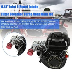 12mm Air Filter Kit with Main Jet Replacement for Predator 212cc 224cc 196cc