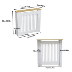 Radiator Cover Cabinet Decorative Heater Protector for Home Childproof Baseboard