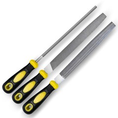 pwkauka 3Pcs Metal File Set 8-Inch Professional High Carbon Steel Metal File …