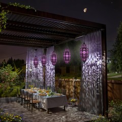 Hanging Solar Lights Outdoor Garden Decorative Solar Lantern Waterproof IP 55