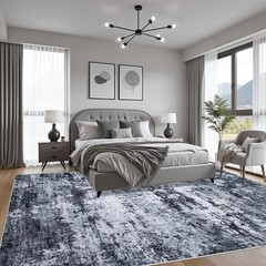 Elegant 5×7 Contemporary Rug – Machine Washable, Pet Friendly, Stain Resistant