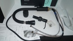 FORIOUS BLACK PULL DOWN KITCHEN FAUCET w/ SOAP DISPENSER FF0033B-SD -NEW IN BOX