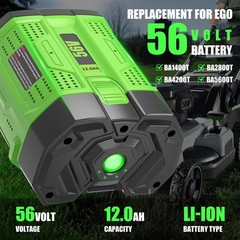 1~2PACK 56V 12.0Ah upgrade For EGO BA5600T Power + 56V 10Ah Lithium New Battery