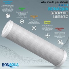 4PK- 9.875″ x 2.5″ Coconut Shell Carbon Block Water Filter for Whole house & RO
