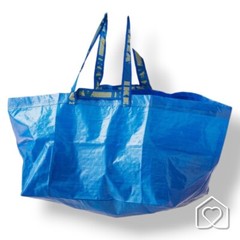 New FRAKTA Large Blue Reusable Shopping Bag | Bundle & Save on Shipping!