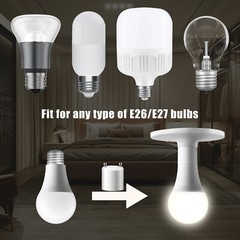 GU24 To E27 /E26 Screw LED Light Lamp Bulb Base Adapter Socket Converter Adaptor