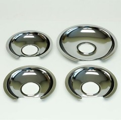 GB8 GE Hotpoint Range Burner Drip Pans 3 WB32X10012 1 WB32X10013