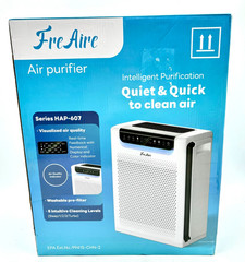 Free Aire 35 Watts Air Purifier Model HAP-607 – White (True HEPA Filter)