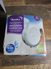 Minky Retractable Clothesline 7.68 in x 1.77 in x 6.10 in Extend 49ft NEW