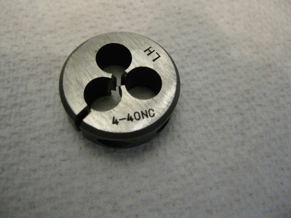#4-40 NC Left Hand Round Split Adjustable Thread Die 1″ Unbranded