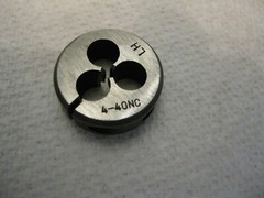 #4-40 NC Left Hand Round Split Adjustable Thread Die 1″ Unbranded