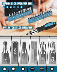 144-Pc Home Tool Kit – Basic Household Repair Set w/ Hammer, Pliers, Wrenches