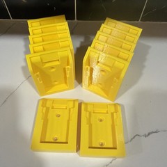 12 Pack DeWALT Battery Mounts 20V/60V Wall Holders Hangers Yellow Made In USA